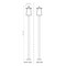 Z-Lite Rainer 4 Light Outdoor Post Mounted Fixture, 13.5in. W x 116.75in. H, Black 5015PHBS-536P-BK - alternate 7